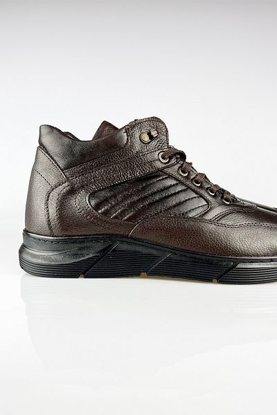 LUSIVE Genuine Leather Brown Men's Sports Boots LUAS24AL0026