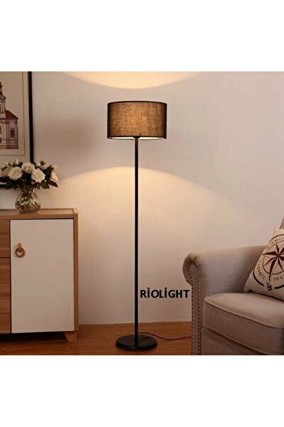 RİOLİGHT RUSTİK,VİNTAGE2,RETRO SİYAH METAL GÖVDE SİYAH KUMAŞ BAŞLIK 1XE27 LAM...