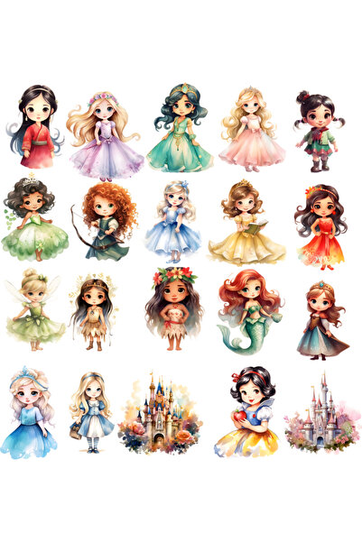 Reysa Tasarım مجموعة ملصقات شخصيات خرافية لطيفة مكونة من 1 20 قطعة للهاتف وال...