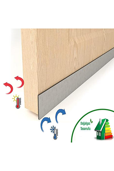 UYDEE 6 Adet Gri Kapı Altı Rüzgar Soğuk Önleyici Eva Toz Tutucu Koku Önleyici