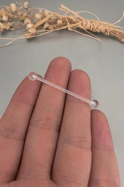 Jaida Moda Unisex Bioplastic Bridge Piercing