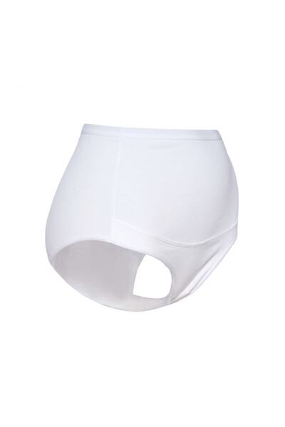 bejamonti Γυναικείο βαμβακερό εσώρουχο εγκυμοσύνης λευκό