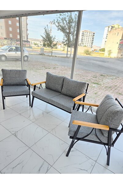 demirhanlar mobilya 2-1-1 Bahçe balkon cafe, çayseti Koltuk Takımı ofis Kollt...