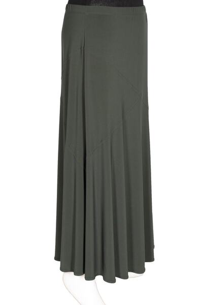 HESNA Bensu Sandy Khaki Skirt - Cross M. Unlined