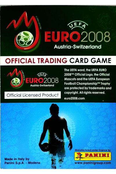 Panini Hakan Şükür UEFA 2008