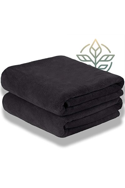 XAMANTHA 2 prosoape negre 100% bumbac pentru antrenament sport fitness