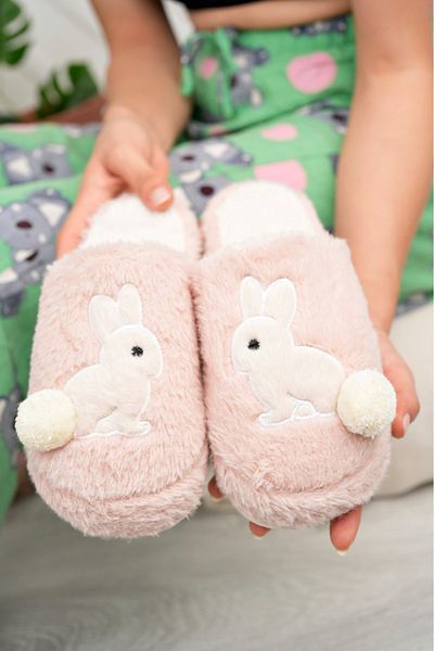 PANTOFİ SHOES Dulce Rabbit Wool Women's Panduf