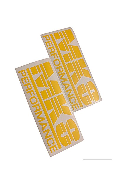 İKTUNING ملصق فولكس فاجن جولف 8 Mk8 - قطعتين من الأداء (أصفر)