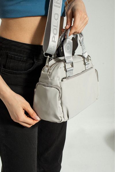 MEGA ÇANTA GEANT DE UMĂR ȘI CROSSBODY SATINATE FEMEI CU MULTIPLE COMPARTIMENTE 2