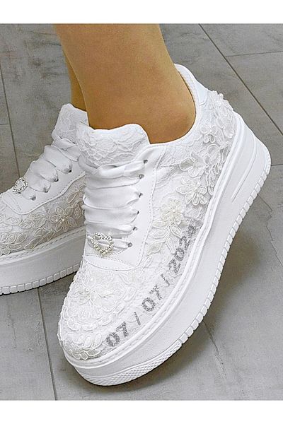 Ayakkabı Tutkusu Stilo ® Sports Bridal Shoes Evening Dress Shoes White Wedding Dress Shoes Extreme Comfortable Sports Shoes