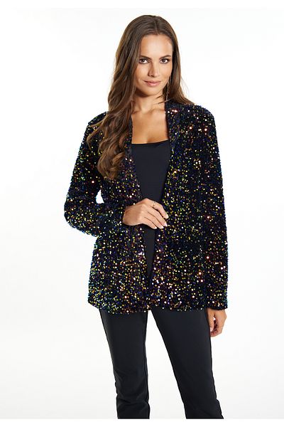 Faina Blazer mit Paillettenstickerei