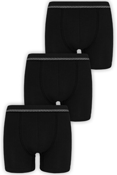 biyokids Bio Xtreme Ανδρικά Boxer 3 Pack Βαμβακερά Byo3104 3 Τεμάχια Μαύρο