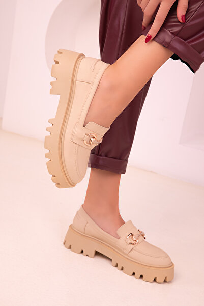 SOHO Beige Women's Casual Shoes 18484