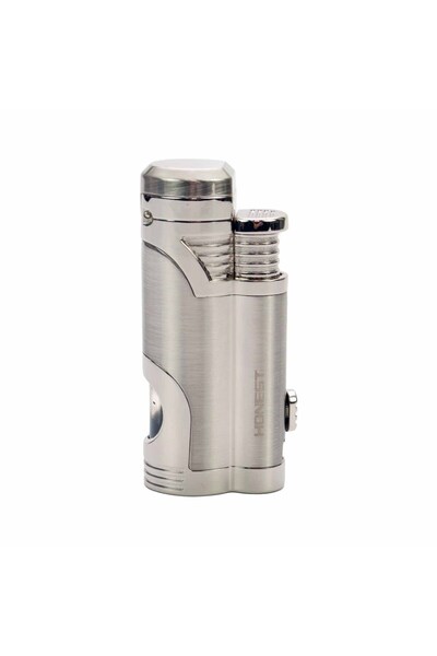 Honest Als Honest Metal Çift Pürmüz Çakmak , Delicili Puro Çakmağı