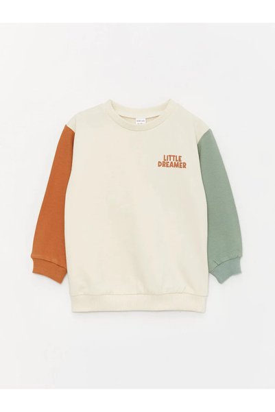 LC Waikiki LCW baby Crew Neck Printed Baby Boy Sweatshirt