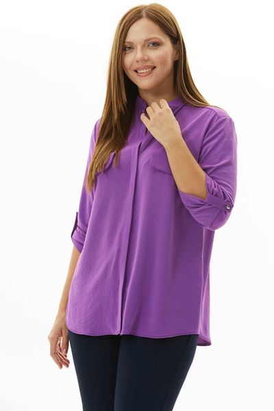 Selen Giyim Judge Collar Cover Pocket Blouse