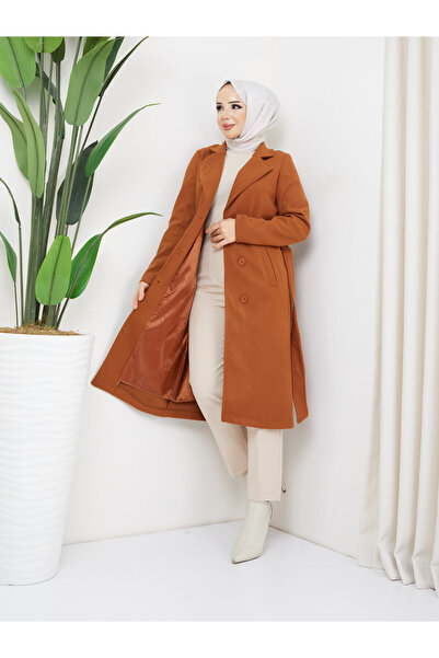 POLANGEL WOMEN BELT HIJAB CACHE COAT