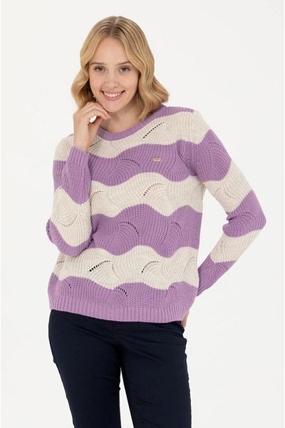 U.S. Polo Assn. U.S. Polo Assn. Pulover de damă liliac cu gât crew G082GL0TK.000. 1677617 .VR034