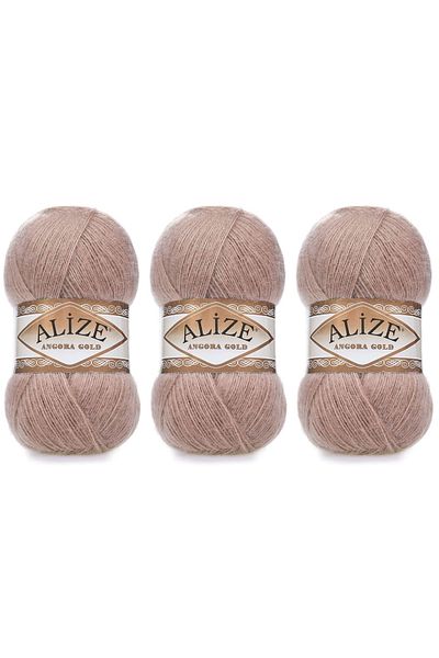 Alize Angora Gold Hand Knitting Yarn 100 Gr 3 PCS