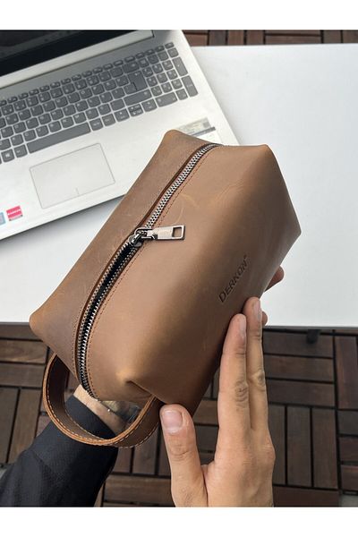 DERKON BUSY CRAZY TABA 100% GENUINE LEATHER HANDBAG