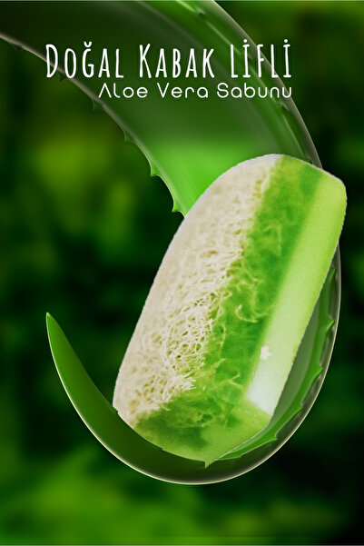 Ma'Vessa 100% Natural Pumpkin Fiber Aloe Vera Soap 120 Gr