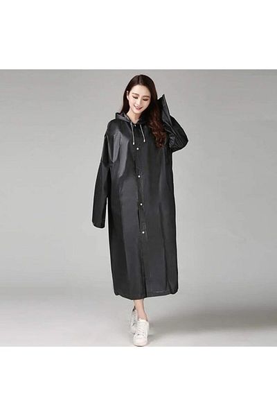 BEYZANA Unisex Μαύρο Αδιάβροχο Αδιάβροχο