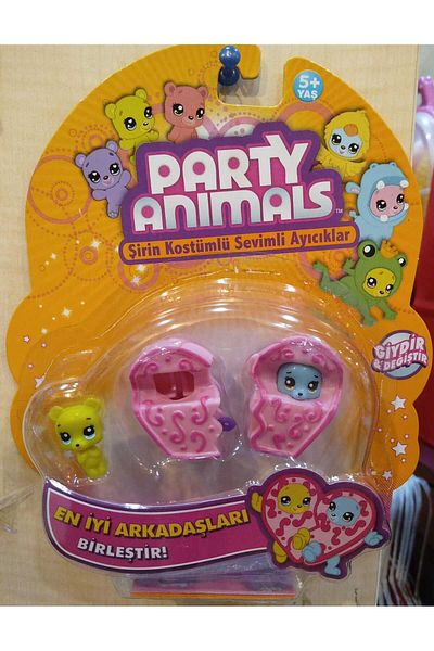 Samatlı Oyuncak SAMATLI PARTY ANIMALS 3-PIECE FIGURE SET