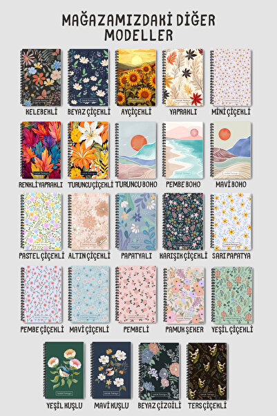 Eldesen Tasarım Do List A6 Notebook with Flexible Cardboard Cover, Mini Notebook