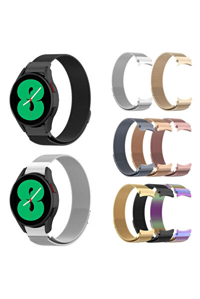 ÜNİCELL Samsung Galaxy Watch 4 5 Pro 6 7 Seri 40 44 Mm Classic 42 43 45 46 47 Mm Uyumlu Kavisli Metal Kordon