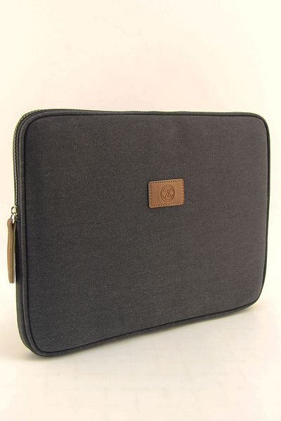 HNB Unisex Black Canvas Waterproof 13 & 14 Inch Computer Laptop Case