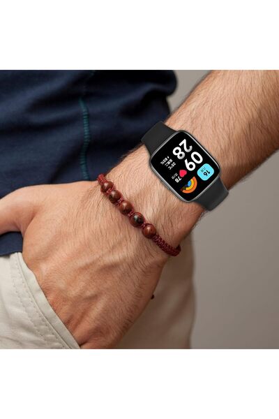 Genel Markalar Xiaomi Redmi Watch 3 Active Uyumlu Spor Şık Tasarımlı Kayış Yumuşak Jel Kayış Kordon