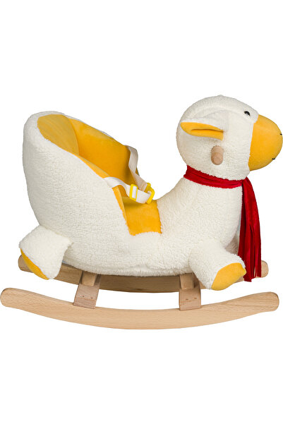 POLLY BABY Eğitici Peluş Sallanan At Ahşap Sallanan At ve Aslan