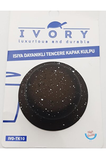 IVORY Isıya Dayanıklı 5 cm Çaplı Kahverengi Teflon Kaplama Tencere Kapak Kulpu