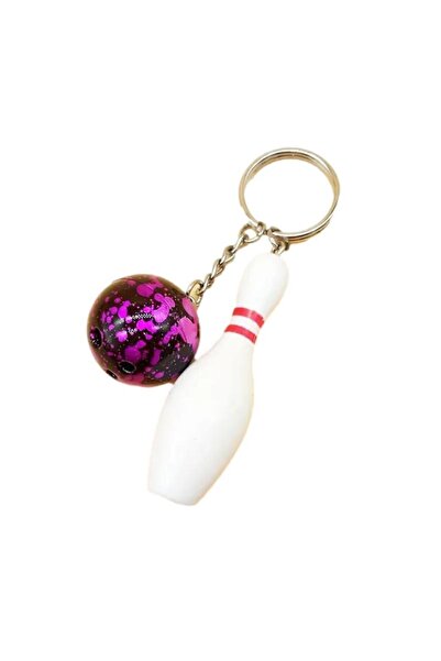 Ocean Pole البولينج الأرجواني سلسلة المفاتيح