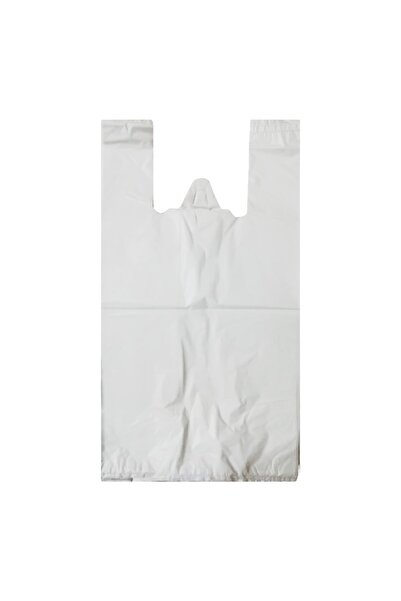 Eliz Party Kalın Beyaz Atlet Poşet Market Manav Poşeti Mini Boy 23x37cm 1 Kg