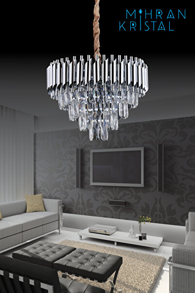 Almira MİHRAN KRİSTAL ALMİRA 45"LİK KROM KRİSTAL TAŞLI