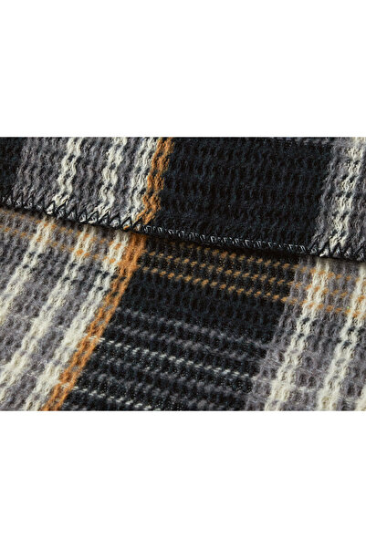 English Home Plaid Waffle Scotch Double Blanket 180x220 cm Anthracite