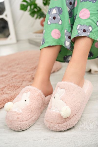 PANTOFİ SHOES Dulce Rabbit Wool Women's Panduf