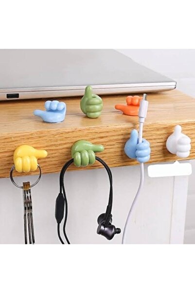 kiraz mutfak home 1 Adet Karışık Renk Başparmak Kablo Tutucu Yapışkanlı Diş F...