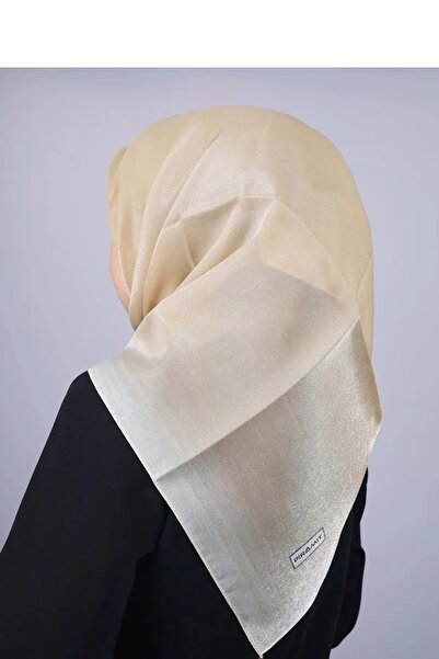 ALLURİNG THE BETTER ONE وشاح سهرة بشريط لامع بلون هرمي - DESEN-25