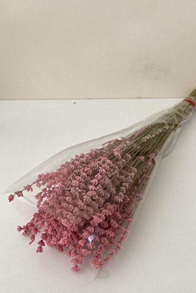 Goya Home Pembe Lavanta Gelin Buketi Aranjman Çiçeği Süslük Vazoluk Magnetlik Hediyelik Kuru Çiçek