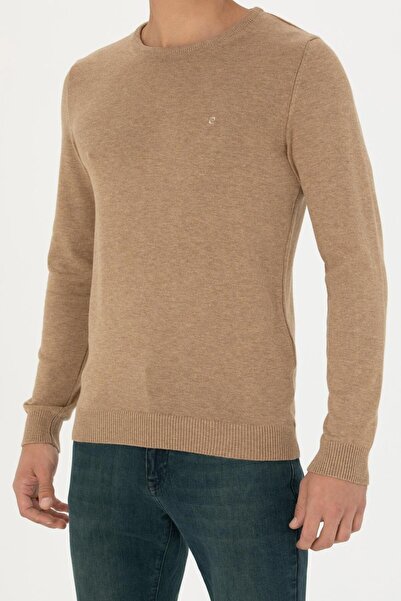 Pierre Cardin Πλεκτό πουλόβερ με λεπτή εφαρμογή Crew Neck Basic