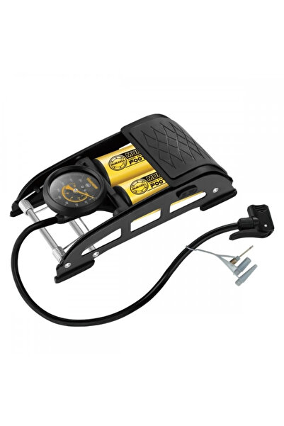 Genel Markalar Çift Pistonlu Güçlü Ayak Hava Pompası Yüksek Basınçlı Gösterge...