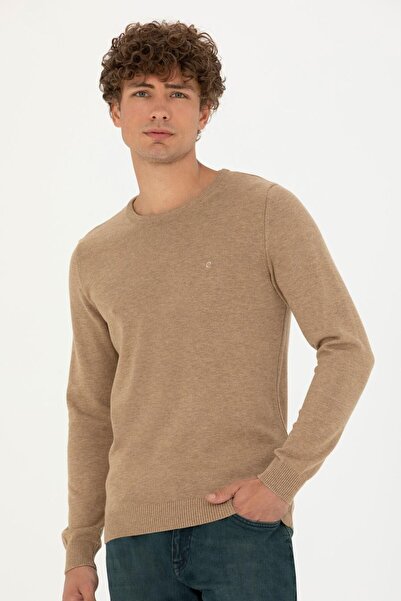 Pierre Cardin Πλεκτό πουλόβερ με λεπτή εφαρμογή Crew Neck Basic