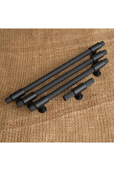 KOLDOOR Punch Kulp Mobilya Dolap Mutfak Çekmece Kulbu Mat Siyah 192 mm 1 Adet