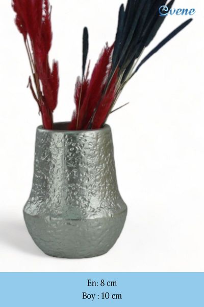 Evene Vase Small Vase Tabletop Vase Home Decoration Vase Silver Color Model 11