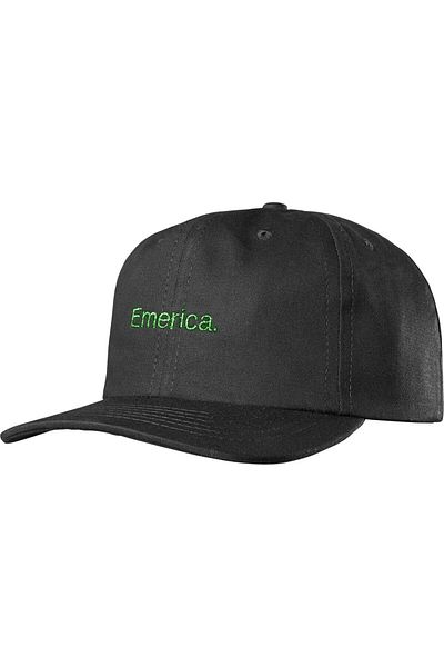 Emerica Чисто златна шапка за татко, черно-зелена