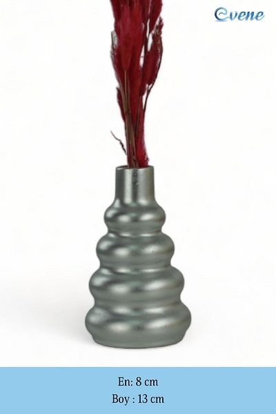 Evene Vase Small Vase Tabletop Vase Home Decoration Vase Silver Color Model 8
