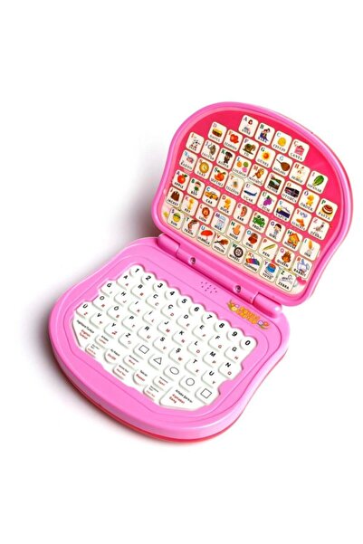 Birlik Oyuncak كمبيوتر محمول تعليمي باللغة الإنجليزية باللون الوردي