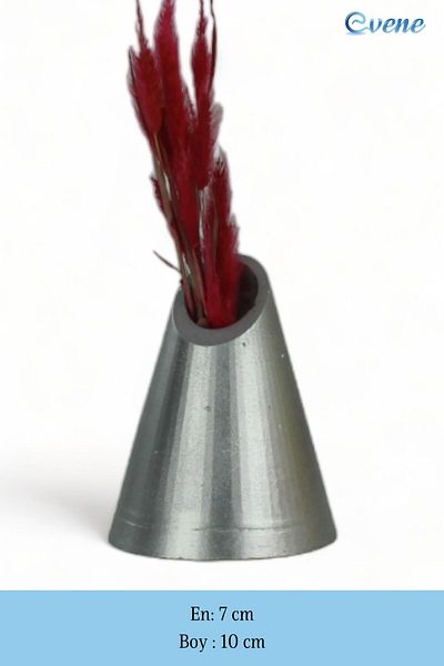Evene Vase Small Vase Tabletop Vase Home Decoration Vase Silver Color Model 9